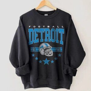 Vintage Detroit Football Sweatshirt, Retro Unisex Sunday Football for Fans